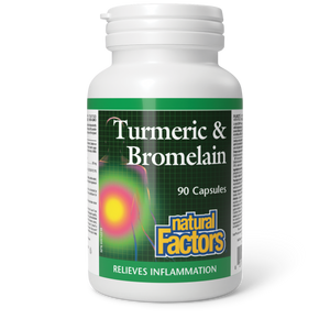 TURMERIC AND BROMELAIN 90 CAPS NATURAL FACTORS