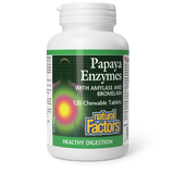 PAPAYA ENZYMES 120 CHEWTABS NATURAL FACTORS