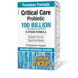 CRITICAL CARE PROBIOTIC 100 BILLION 30 CAPS NATURAL FACTORS