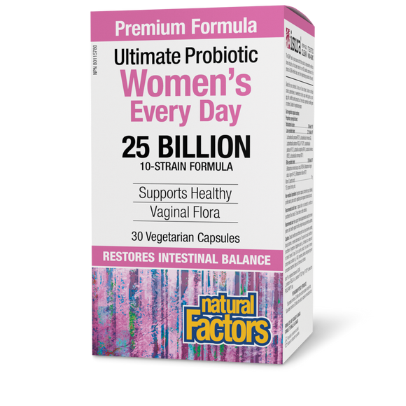 ULTIMATE PROBIOTIC WOMEN'S EVERY DAY 25 BILLION 30 CAPS NATURAL FACTORS