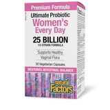 ULTIMATE PROBIOTIC WOMEN'S EVERY DAY 25 BILLION 30 CAPS NATURAL FACTORS