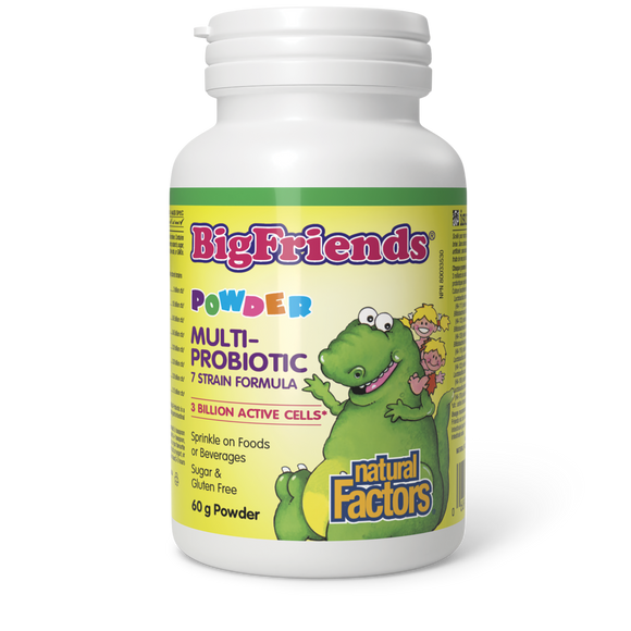 CHILDRENS MULTI PROBIOTIC POWDER 60 G BIG FRIENDS NATURAL FACTORS