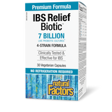 IBS RELIEF BIOTIC 7 BILLION 30 CAPS NATURAL FACTORS