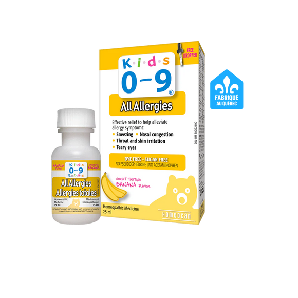 ALL ALLERGIES KIDS 0-9 BANANA 25 ML HOMEOCAN