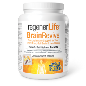 BRAINREVIVE 30 PK REGENERLIFE NATURAL FACTORS