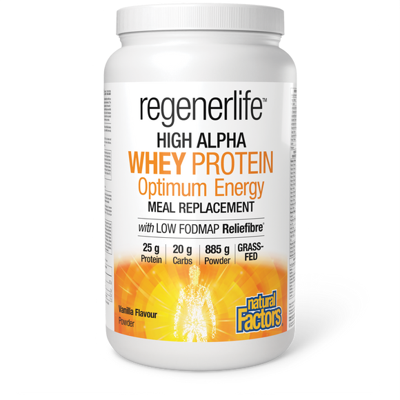 HIGH ALPHA WHEY PROTEIN MEAL REPLACEMENT VANILLA 885 G REGENERLIFE NATURAL FACTORS