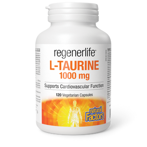 L-TAURINE 1000 MG 120 CAPS REGENERLIFE NATURAL FACTORS