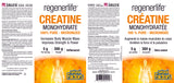 CREATINE MONOHYDRATE UNFLAVOURED 5 G 300G REGENERLIFE NATURAL FACTORS