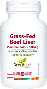 GRASS-FED BEEF LIVER 600 MG 30 CAPS NEW ROOTS