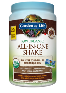 ALL IN ONE NUTRITIONAL SHAKE ORGANIC CHOCOLATE 1017 G GARDEN OF LIFE