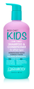 2-IN1 SHAMPOO & CONDITIONER KIDS ECO CHIC 487 ML GIOVANNI