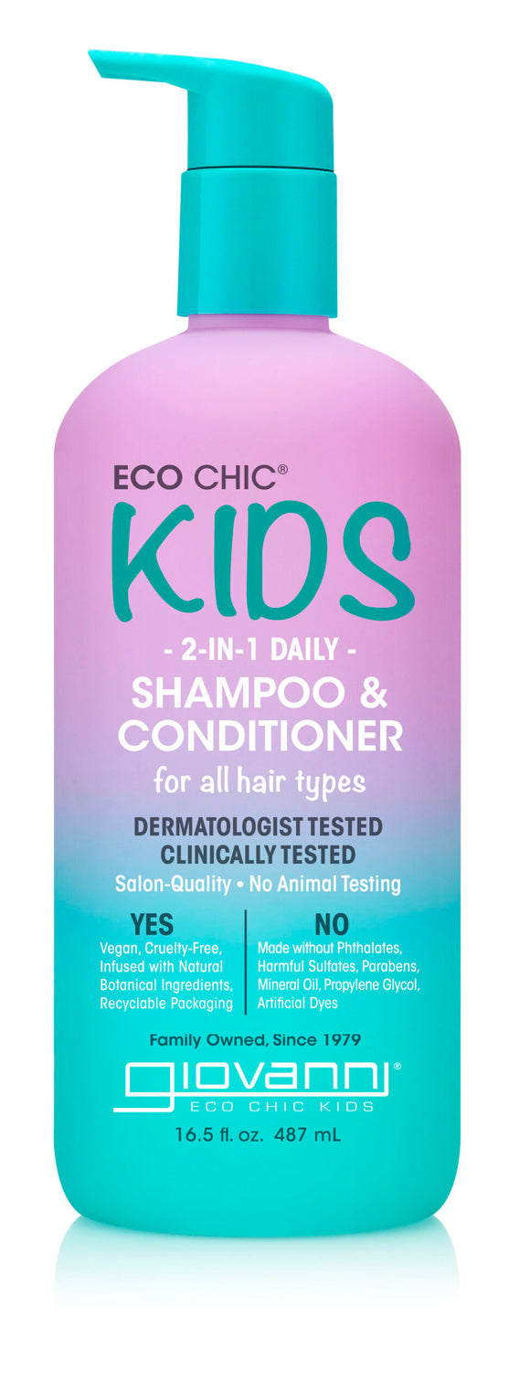 2-IN1 SHAMPOO & CONDITIONER KIDS ECO CHIC 487 ML GIOVANNI