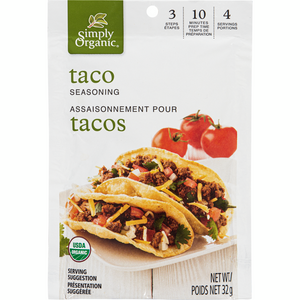 TACO SEASONING ORGANIC 32 G SIMPLY ORGANIC