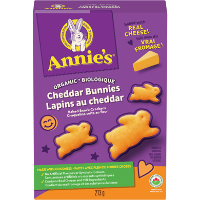 CHEDDAR BUNNIES ORIGINAL CRACKERS 213 G ANNIE'S