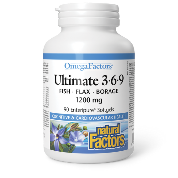 ULTIMATE 3∙6∙9 OMEGA FACTORS 90 CAPS NATURAL FACTORS