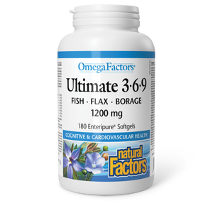 ULTIMATE 3∙6∙9 OMEGA FACTORS 180 CAPS NATURAL FACTORS