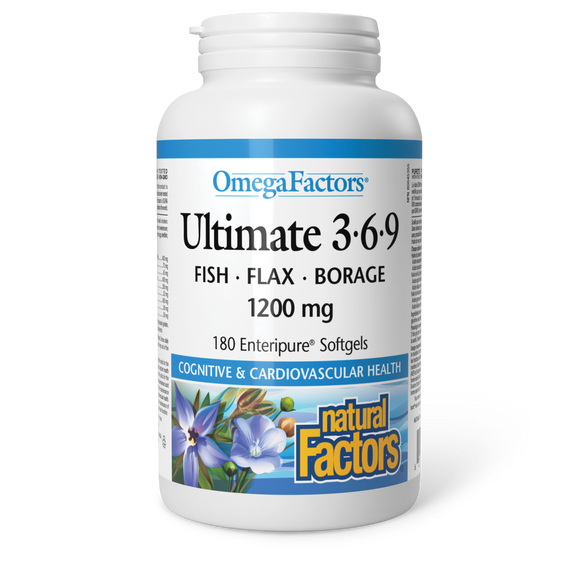 ULTIMATE 3∙6∙9 OMEGA FACTORS 180 CAPS NATURAL FACTORS