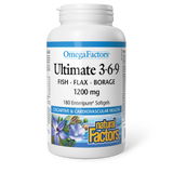 ULTIMATE 3∙6∙9 OMEGA FACTORS 180 CAPS NATURAL FACTORS