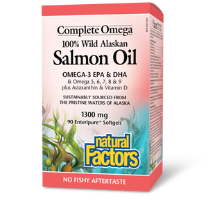 WILD ALASKAN SALMON OIL 1300 MG 90 GELS NATURAL FACTORS