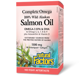 WILD ALASKAN SALMON OIL 1300 MG 90 GELS NATURAL FACTORS