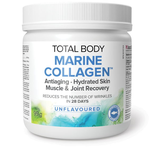 TOTAL BODY MARINE COLLAGEN UNFLAVOURED 99 G NATURAL FACTORS