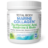 TOTAL BODY MARINE COLLAGEN WITH HYALURONIC ACID, GLUTAMINE & BIOTIN UNFLAVOURED 135G NATURAL FACTORS