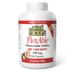 FLEX ABLE GLUCOSAMINE SULFATE 500 MG 500 CAPS NATURAL FACTORS