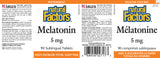 MELATONIN 5 MG 90 TABS NATURAL FACTORS