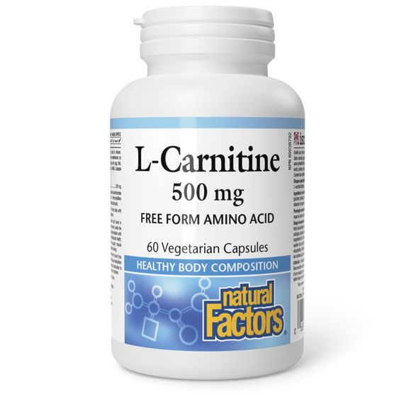 L-CARNITINE 500 MG 60 CAPS NATURAL FACTORS