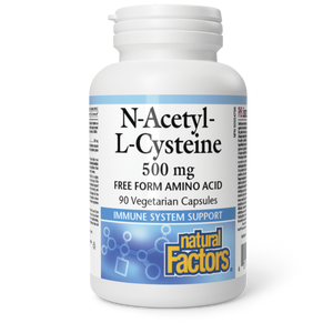 N-ACETYL-L-CYSTEINE 500 MG 90 CAPS NATURAL FACTORS