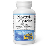 N-ACETYL-L-CYSTEINE 500 MG 90 CAPS NATURAL FACTORS