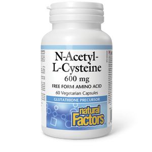 N-ACETYL-L-CYSTEINE 600 MG 60 CAPS NATURAL FACTORS