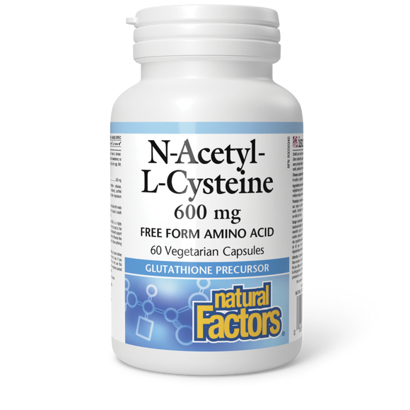 N-ACETYL-L-CYSTEINE 600 MG 60 CAPS NATURAL FACTORS