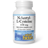 N-ACETYL-L-CYSTEINE 600 MG 60 CAPS NATURAL FACTORS