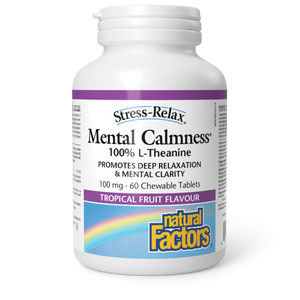 MENTAL CALMNESS 100 MG 60 CHEWABLES NATURAL FACTORS