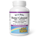 MENTAL CALMNESS 100 MG 60 CHEWABLES NATURAL FACTORS