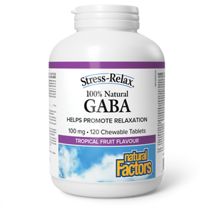 GABA TROPICAL 100 MG 120 CHEW TABS NATURAL FACTORS