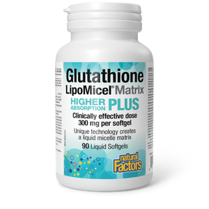 GLUTATHIONE LIPOMICEL MATRIX 300 MG 90 GELS NATURAL FACTORS