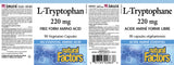 L-TRYPTOPHAN 220 MG 90 CAPS NATURAL FACTORS