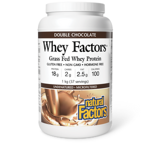 WHEY FACTORS DOUBLE CHOCOLATE 1 KG NATURAL FACTORS