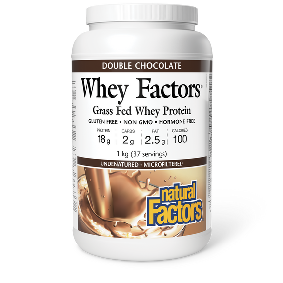 WHEY FACTORS DOUBLE CHOCOLATE 1 KG NATURAL FACTORS