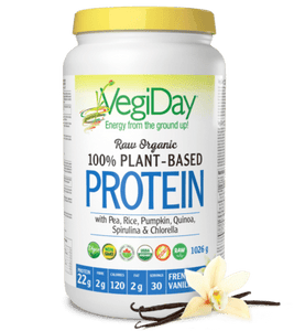 ORGANIC RAW PROTEIN FRENCH VANILLA 972 G VEGIDAY