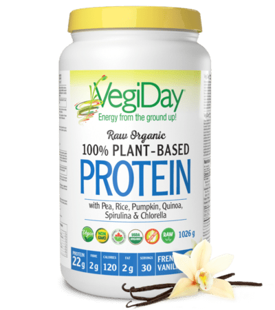 ORGANIC RAW PROTEIN FRENCH VANILLA 972 G VEGIDAY