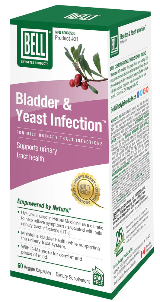 BLADDER AND YEAST INFECTION 60 CAPS BELL