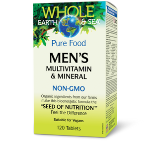 MEN'S WHOLE EARTH MULTIVITAMIN 120 TABS NATURAL FACTORS