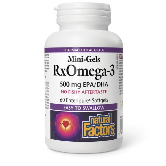 RX OMEGA-3 500 MG 60 MINI ENTERIC COATED SOFTGELS NATURAL FACTORS