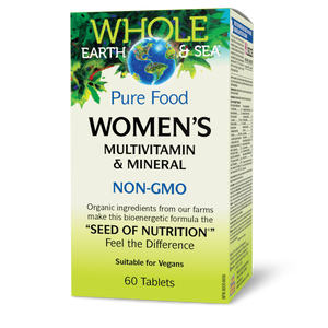 WOMEN'S MULTIVITAMIN & MINERAL WHOLE EARTH SEA 60 TABS NATURAL FACTORS