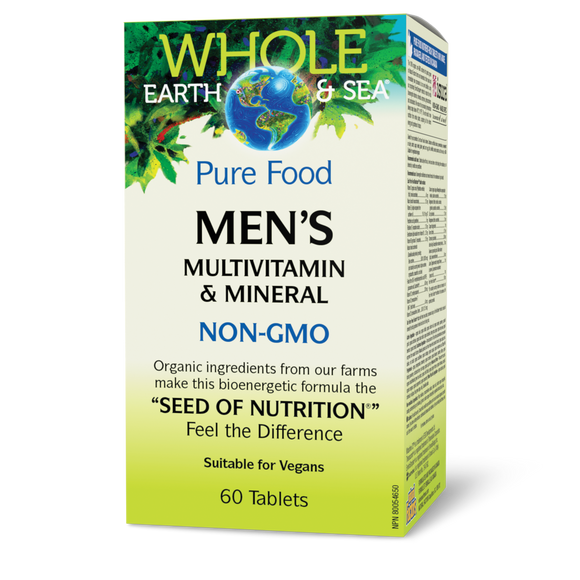 MEN'S WHOLE EARTH MULTIVITAMIN 60 TABS NATURAL FACTORS