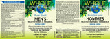 MEN'S WHOLE EARTH MULTIVITAMIN 60 TABS NATURAL FACTORS