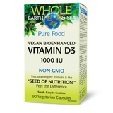 VITAMIN D3 VEGAN WHOLE FOOD 90 VCAPS NATURAL FACTORS